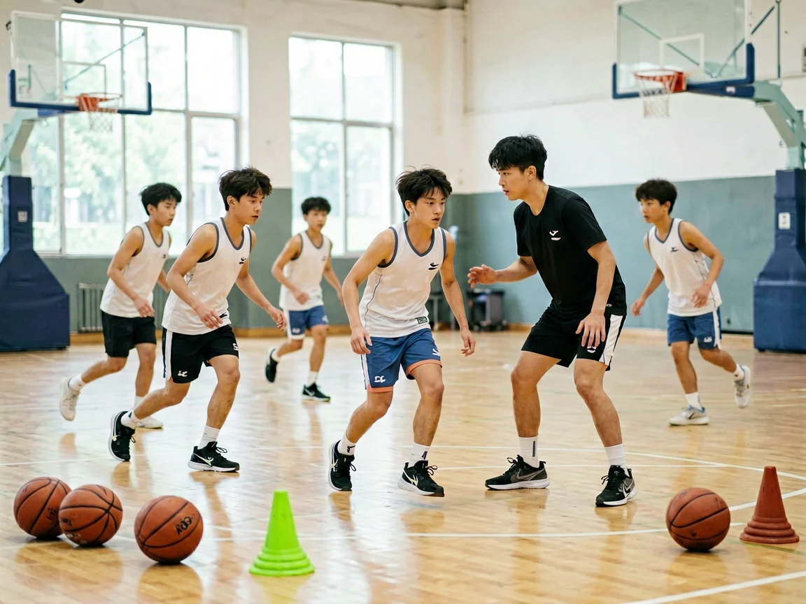 篮球赛前热身，篮球明星的成长背景学校与